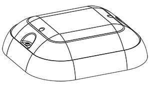 Внешний вид светильника LuxON Meduse с установочной платформой Up meduse2.png
