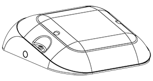 Внешний вид светильника LuxON Meduse с установочной платформой Wall meduse1.png